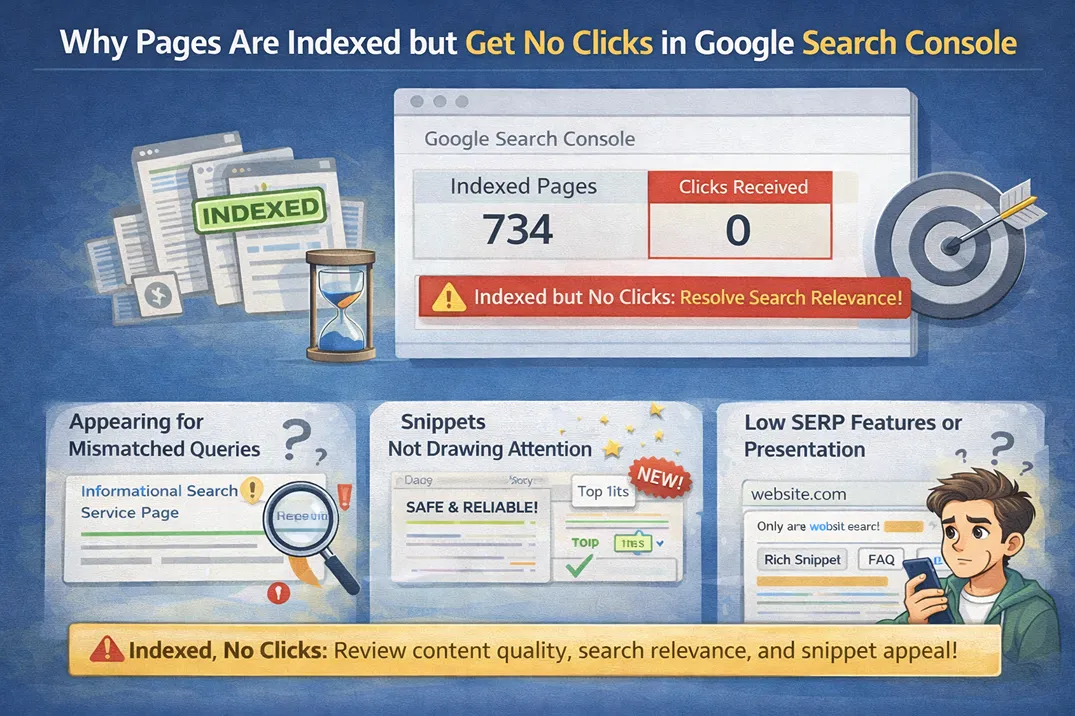 Why Pages Are Indexed but Get No Clicks in Google Search Console